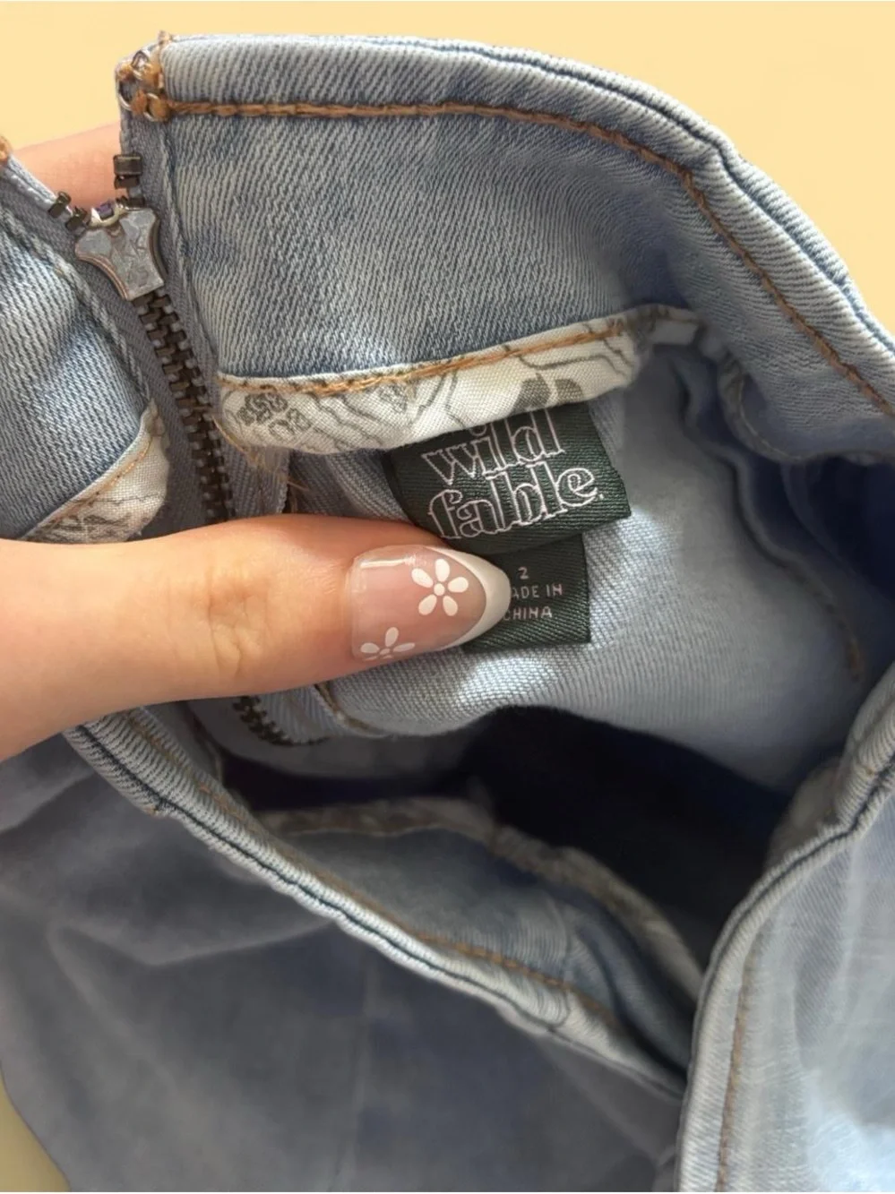 wild fable Light Blue Denim Mini Skirt